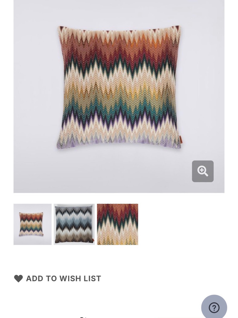 Missoni Cushion Phrae - 40x40 cm